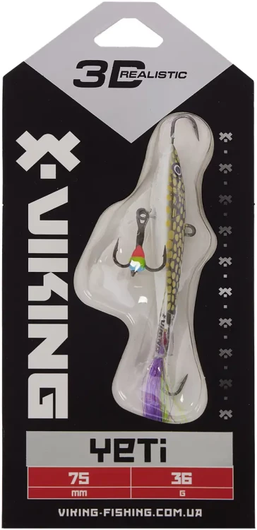Балансир Viking Fishing Yeti Ice Jig 75mm 36.0g #13 Just Pike Балансир Viking Fishing Yeti Ice Jig 75mm 36.0g #13 Just Pike