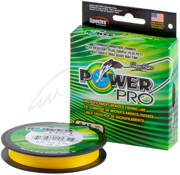 Шнур Power Pro (Hi-Vis Yellow) 135m 0.13mm 18lb/8.0kg