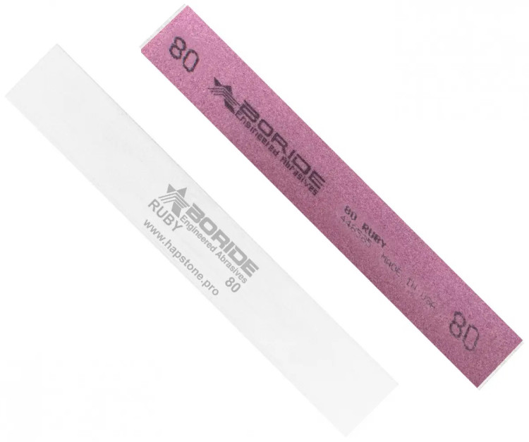Точильный камень Hapstone Boride Ruby утолщенный 80 грит Точильный камень Hapstone Boride Ruby утолщенный 80 грит