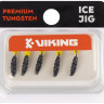 Мормишка вольфрамова Viking Fishing Shrimp+bead 0.64g 8mm Black+Y (5шт)
