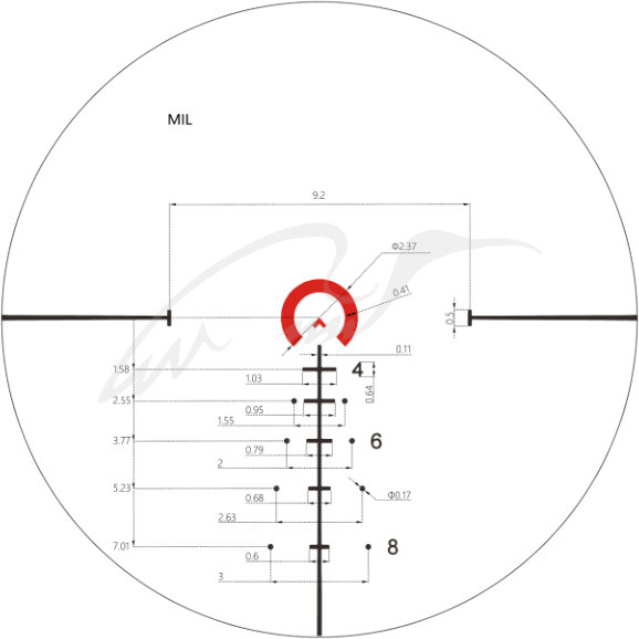 Прицел оптический XD Precision Black-C.Q.B F1 1-6x24 сетка BDC