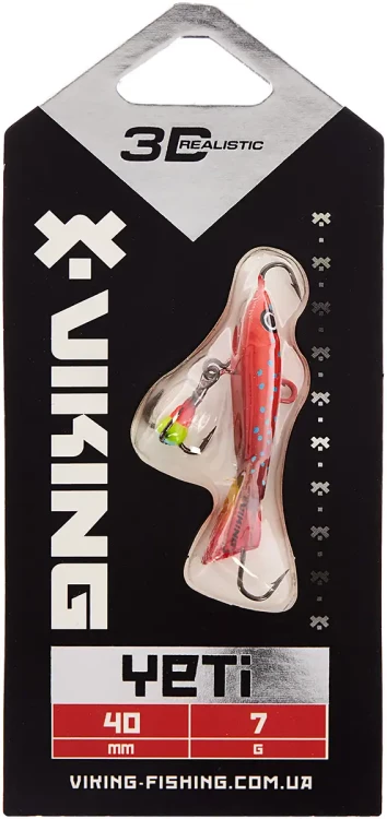 Балансир Viking Fishing Yeti Ice Jig 40mm 7.0g #7 Coral Trout Балансир Viking Fishing Yeti Ice Jig 40mm 7.0g #7 Coral Trout