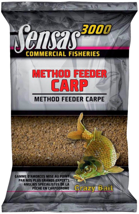 Прикормка Sensas 3000 Commercial Method Feeder Carp 1kg