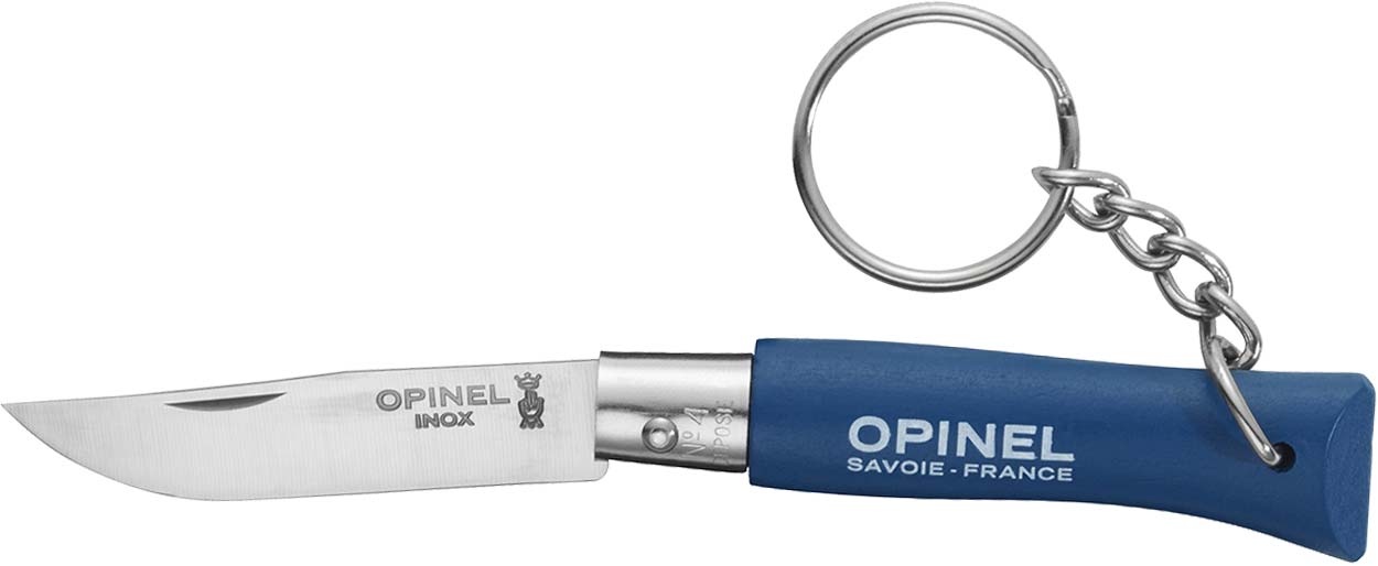 Нож Opinel Keychain №4 Inox. Цвет - синий