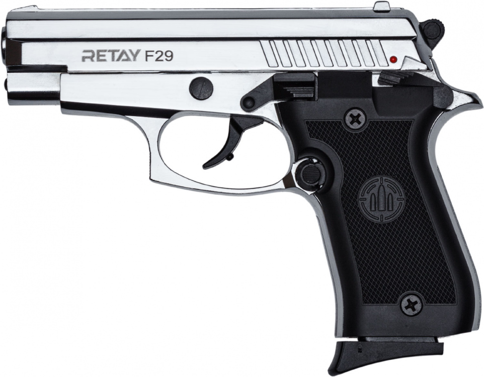Пистолет стартовый Retay F29 кал. 9 мм. Цвет - Nickel