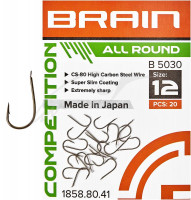 Крючок Brain All Round B5030 #12 (20 шт/уп) ц:bronze
