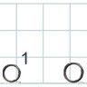 Заводне кільце Gurza Split Ring BK №1 3.0 mm 10kg (10шт/уп)