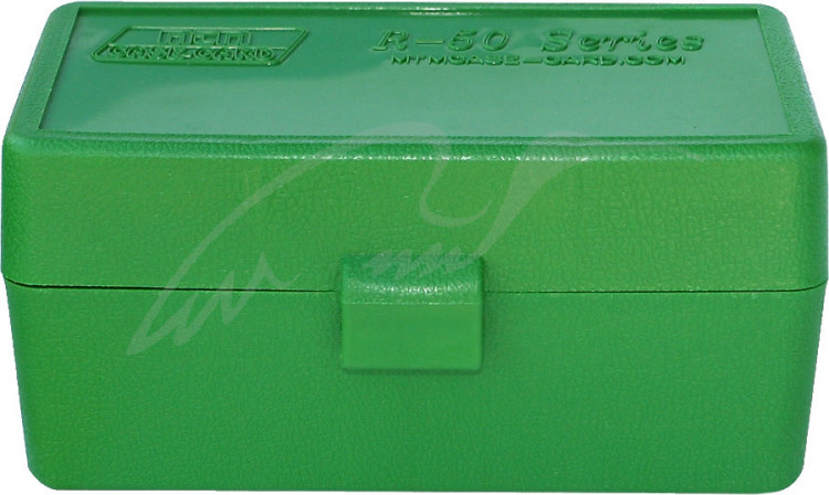 Коробка для патронів MTM кал. 7,62х39. Кількість - 50шт. Колір - зелений
