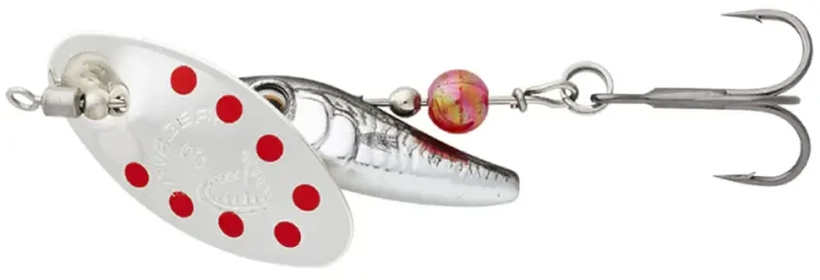 Блесна Savage Gear Sticklebait Spinner #3 9.1g Dirty Silver Red Блесна Savage Gear Sticklebait Spinner #3 9.1g Dirty Silver Red