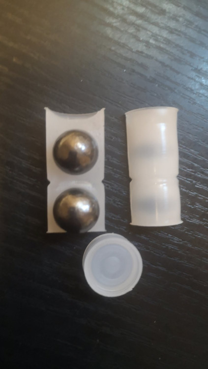 Картечь в контейнере Два шара, 16 кал (10шт)