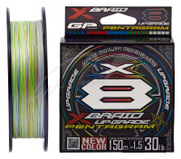 Шнур YGK X-Braid Upgrade X8 Pentagram 200m #1.0/0.165mm 22lb/10.0kg