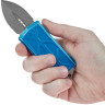 Нож Microtech Exocet Double Edge Stonewash. Distressed blue