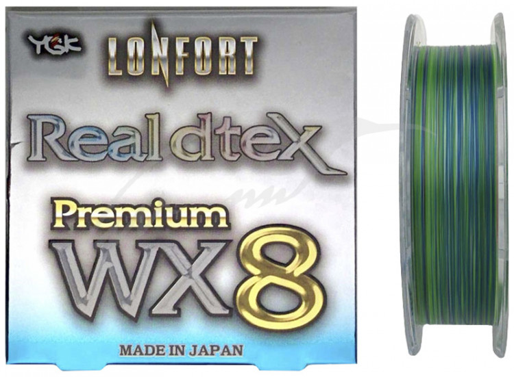 Шнур YGK Lonfort Real DTex X8 90m (мультиколор) #0.4/12lb