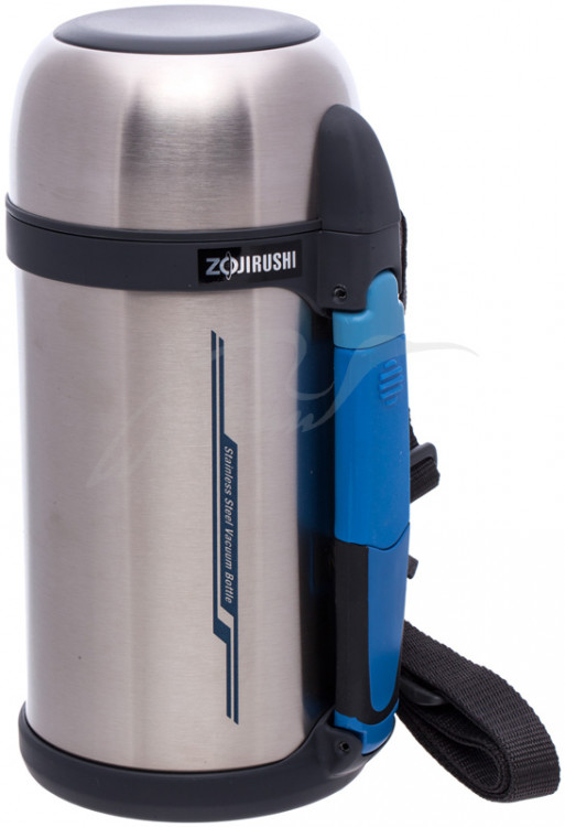 Термос ZOJIRUSHI SF-CС13ХA 1.3l (складна ручка+ремінець) Сталевий