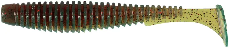 Силикон FishUP U-Shad 2.5" #019 - Motor Oil/Red (9шт/уп)