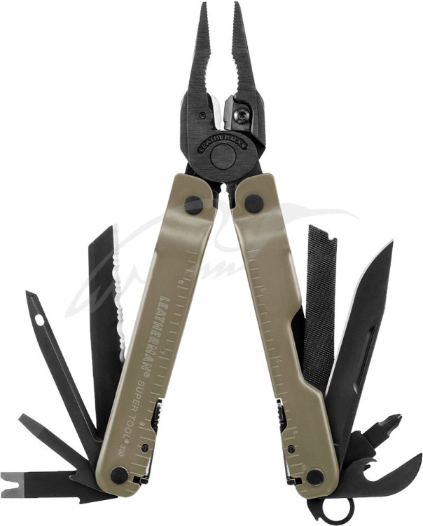 Мультитул Leatherman Super Tool 300М BLACK/COYOTE. Чехол MOLLE
