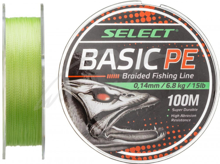 Шнур Select Basic PE 150m (салат.) 0.18mm 22lb/9.9kg