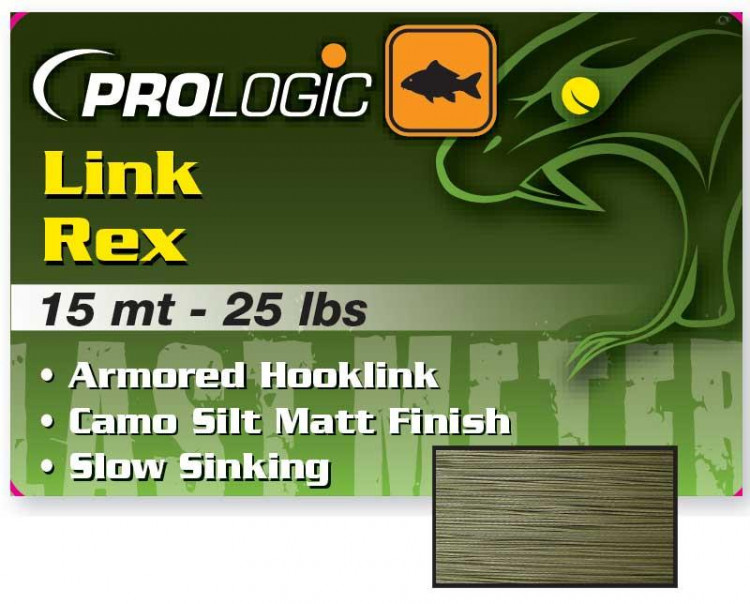 Поводковый материал Prologic Link Rex 15m 50lbs Camo Silt