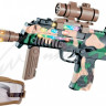Автомат світло-звуковий ZIPP Toys HK MP7 в наборі з окулярами. Колір - камуфляж/коричневий