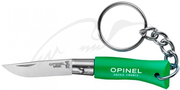 Нож Opinel Keychain №2 Inox. Цвет - зеленый