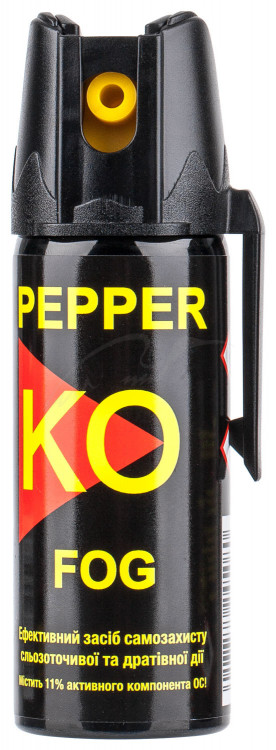 Газовый баллончик Klever Pepper KO Fog аэрозольный. Объем - 50 мл Газовый баллончик Klever Pepper KO Fog аэрозольный. Объем - 50 мл