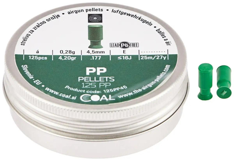 Кулі пневматичні Coal PP кал. 4.5 мм 0.28 г 125 шт/уп