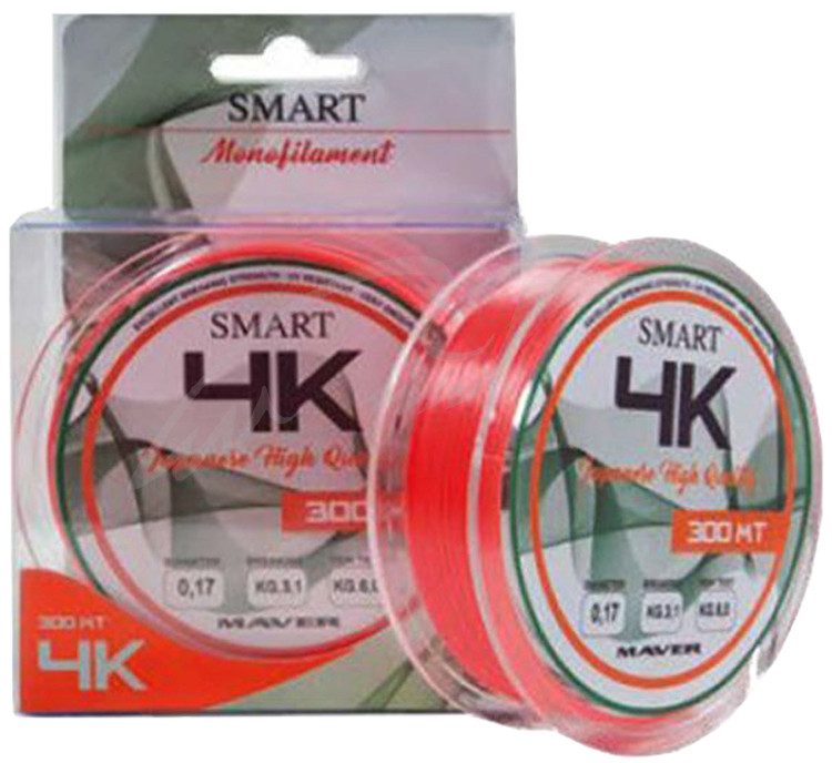 Волосінь Smart 4K 300m 0.28mm 8.3kg Волосінь Smart 4K 300m 0.28mm 8.3kg