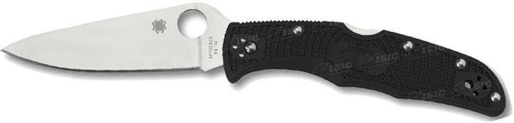 Нож Spyderco Endura4 Black FRN flat ground