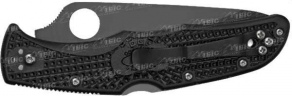 Нож Spyderco Endura4 Black FRN flat ground