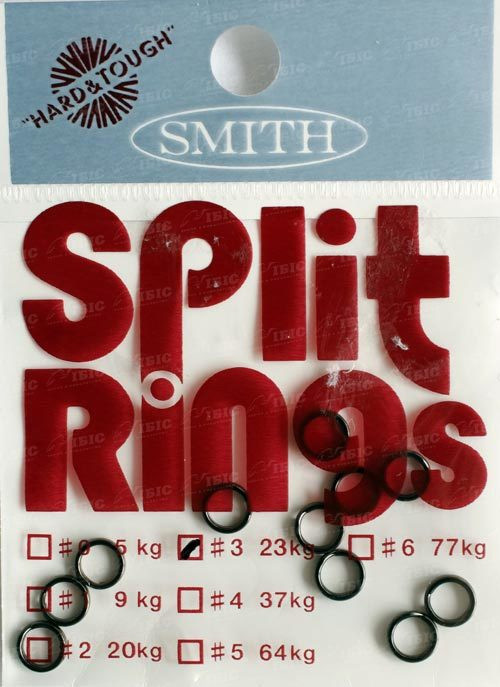 Кольцо Smith Split ring black #3 11361