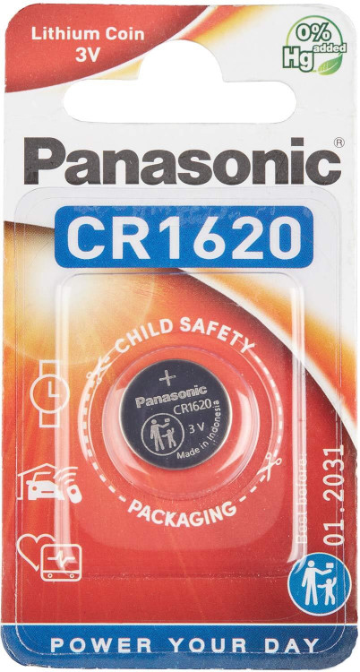 Батарея Panasonic CR 1620 BLI 1 LITHIUM