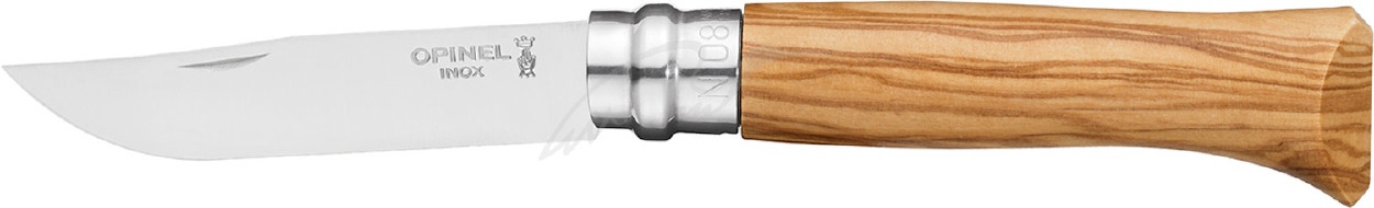 Нож Opinel №8 Inox. Рукоять - оливковое дерево Нож Opinel №8 Inox. Рукоять - оливковое дерево