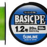 Шнур Sunline Basic PE 150m (Light Green) #1.2/0.187mm 20lb/9.2kg