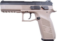 Пистолет пневматический ASG CZ P-09 Black/FDE Blowback. CO2. Pellet кал. 4.5 мм