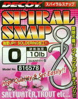 Застібка Decoy SN-5 Spiral Snap #1 14lb (6 шт/уп)