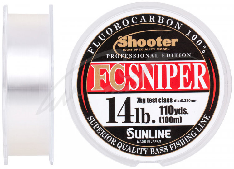 Флюорокарбон Sunline Shooter FC Sniper 100m 0.330mm 7kg