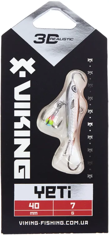 Балансир Viking Fishing Yeti Ice Jig 40mm 7.0g #12 Smoke Anchovy