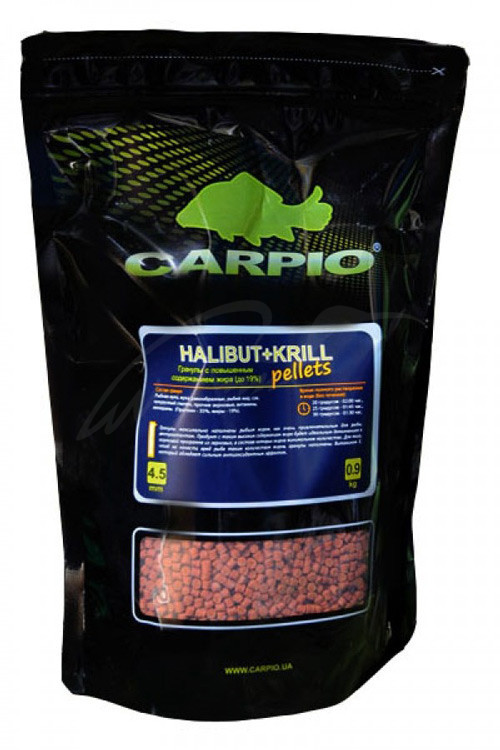 Пелець Carpio Halibut+Krill 6мм 0.9кг