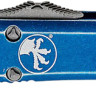 Нож Microtech Ultratech Drop Point Stonewash. Distressed blue