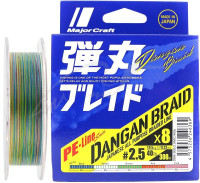 Шнур Major Craft Dangan Braid X8 150m (мульти.) #0.6/0.06mm 14lb/5.2kg
