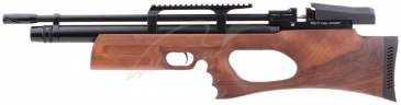Винтовка пневматическая Kral Puncher Breaker PCP Wood 4,5 мм с глушителем. Цвет - коричневый