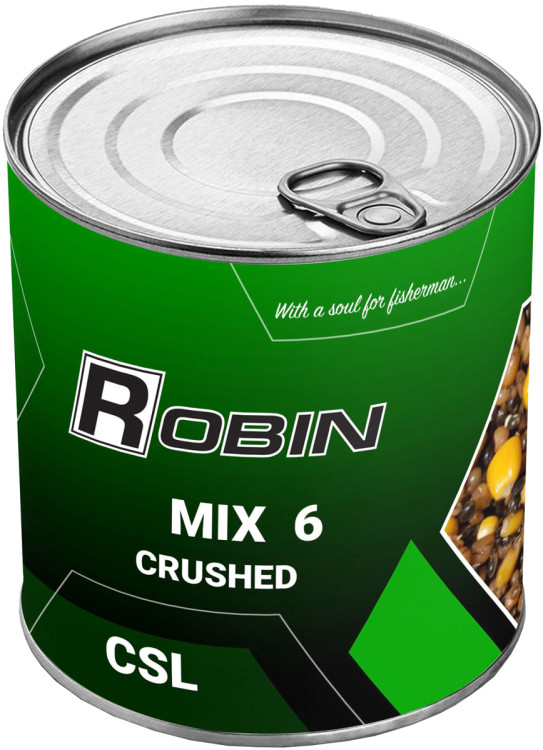 Зернова суміш Robin Мікс 6-ти Зерен CSL Подрібнена 900мл (ж/б)