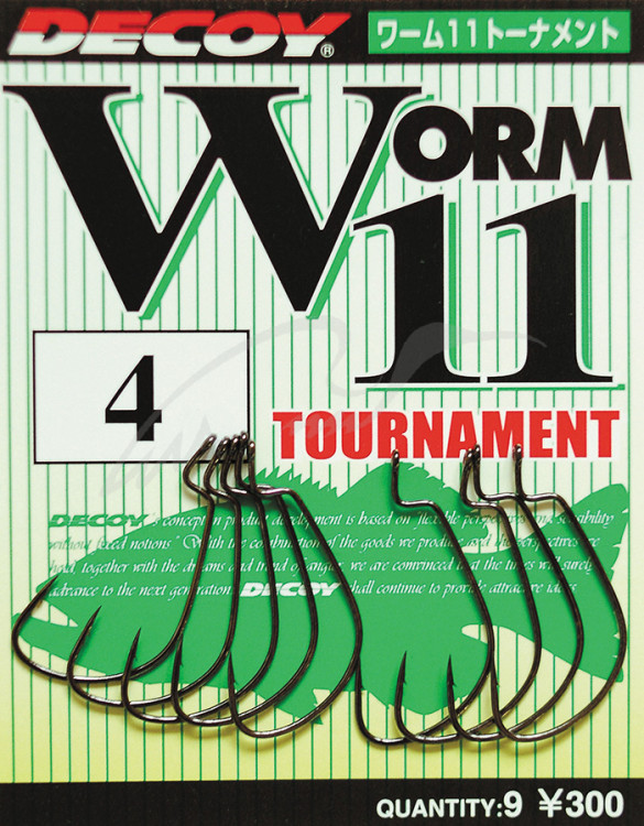 Крючок Decoy Worm11 Tournament #1/0 (9 шт/уп)