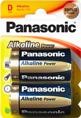 Батарея Panasonic ALKALINE POWER D BLI 2