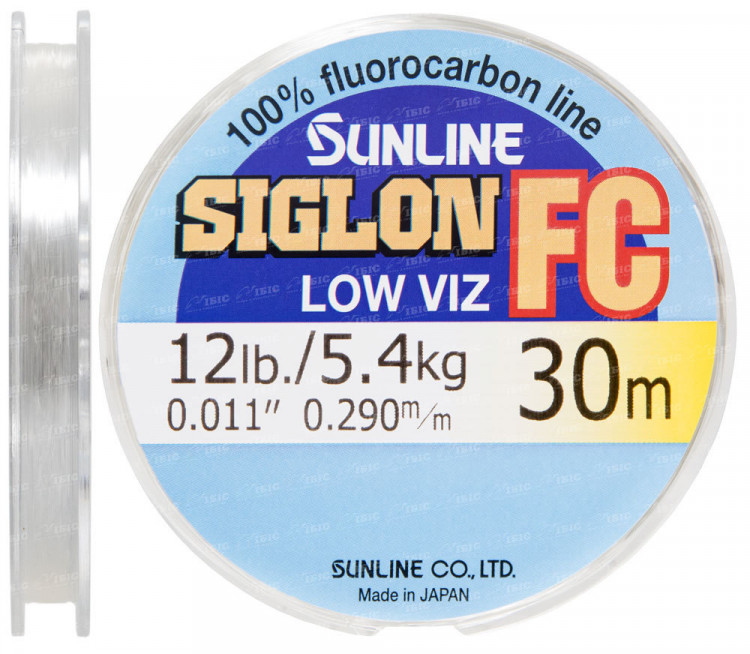 Флюорокарбон Sunline Siglon FC 30m 0.290mm 5.4kg поводковый