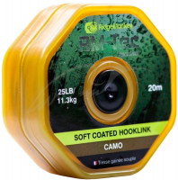 Поводковый материал RidgeMonkey RM-Tec Soft Coated Hooklink Camo 35lb 20м