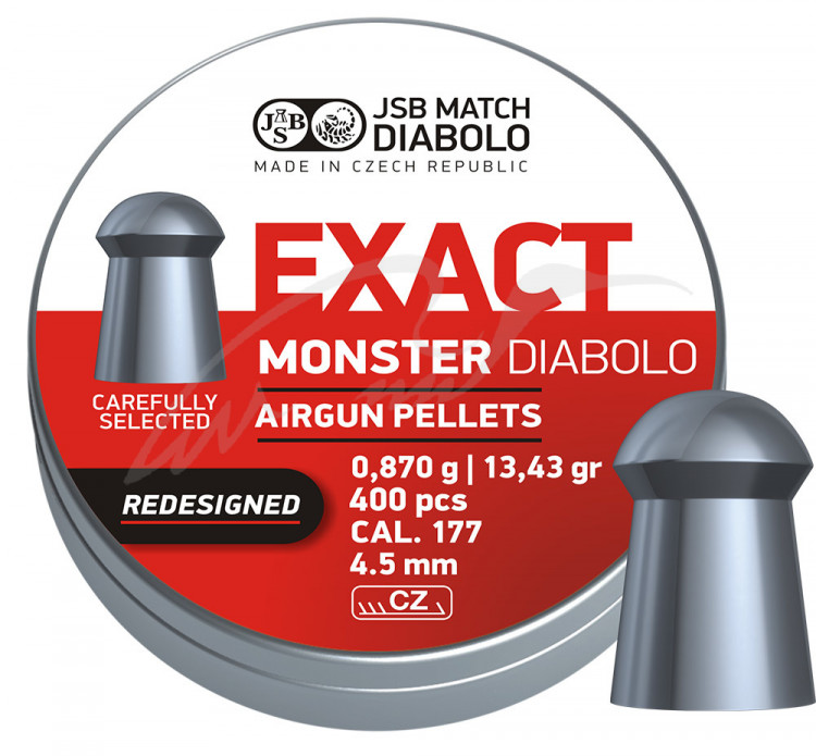 Кулі пневм JSB Monster Redesigned. Кал. 4.52 мм. Вага - 0.87 г. 400 шт/уп