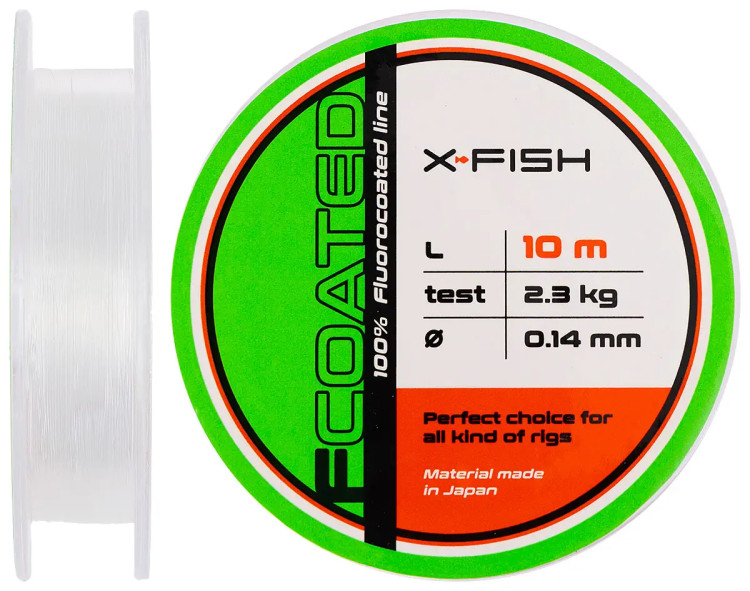 Флюорокарбон X-Fish FCoated 10m 0.14mm 2.3kg