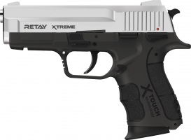 Пистолет стартовый Retay XTreme, 9мм. ц:nickel