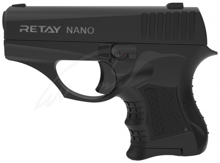 Пистолет стартовый Retay Nano кал. 8 мм. Цвет - black. Пистолет стартовый Retay Nano кал. 8 мм. Цвет - black.